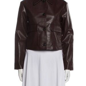 Jason Wu Dark Brown Leather Jacket